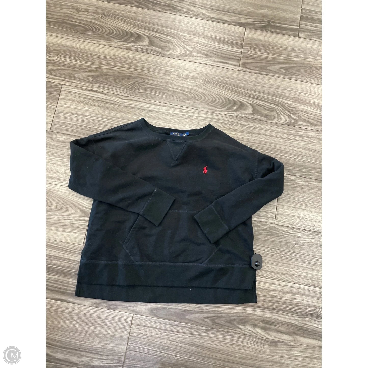 Sweatshirt Crewneck By Ralph Lauren In Black, Size: M