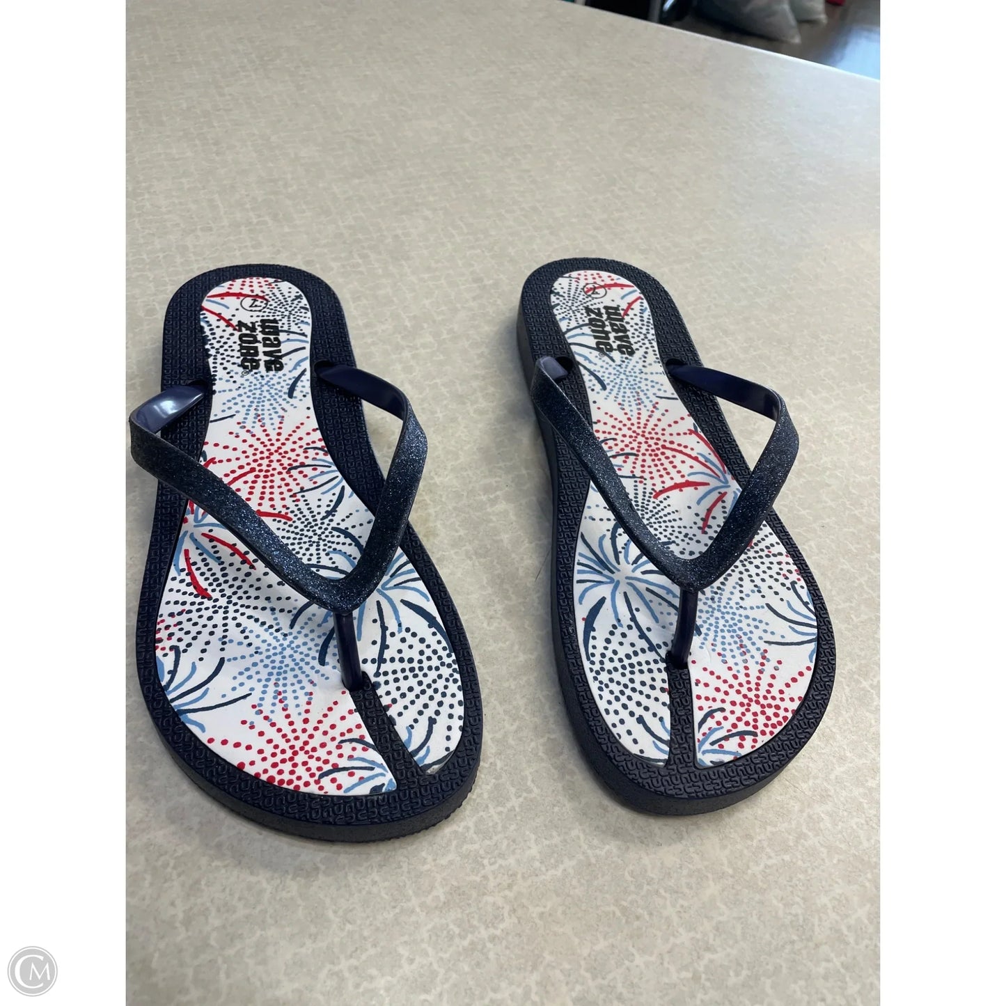 Sandals Flip Flops By Clothes Mentor In Blue, Size: 7