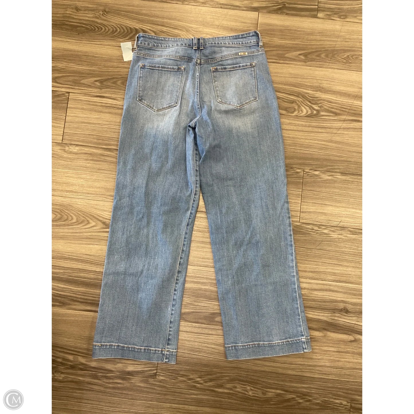 Jeans Wide Leg By Kancan In Blue, Size: 14