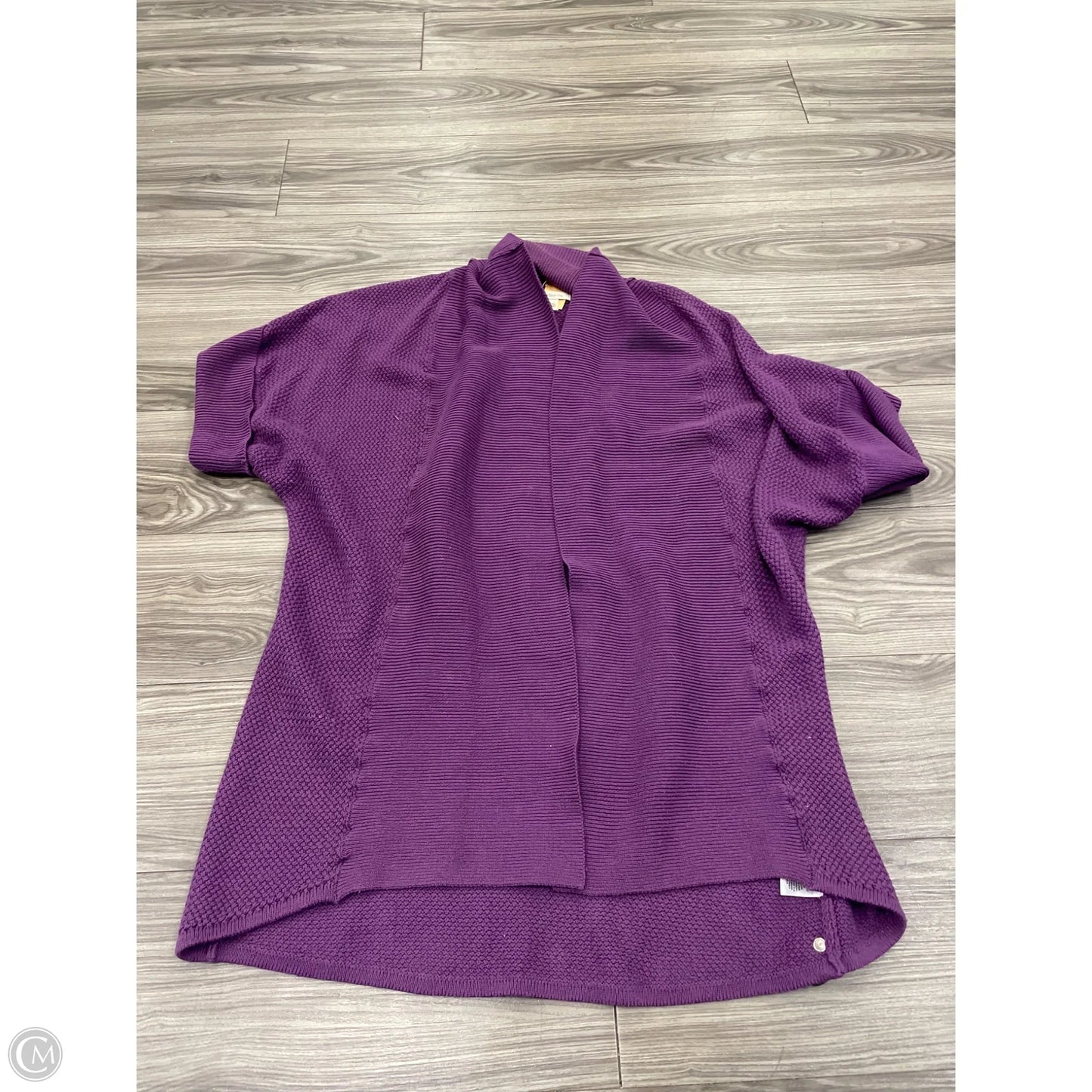 Cardigan By Liz Claiborne In Purple, Size: M