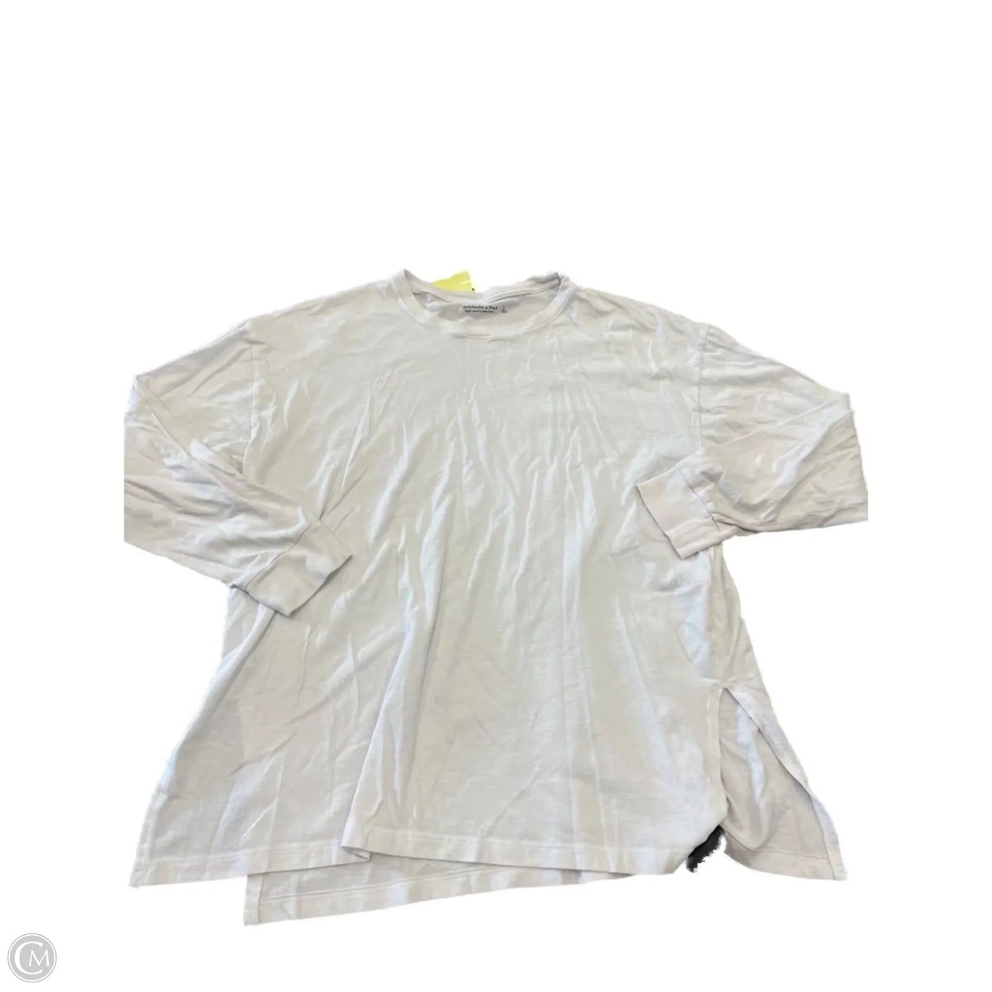 Top Long Sleeve By Abercrombie And Fitch In White, Size: L