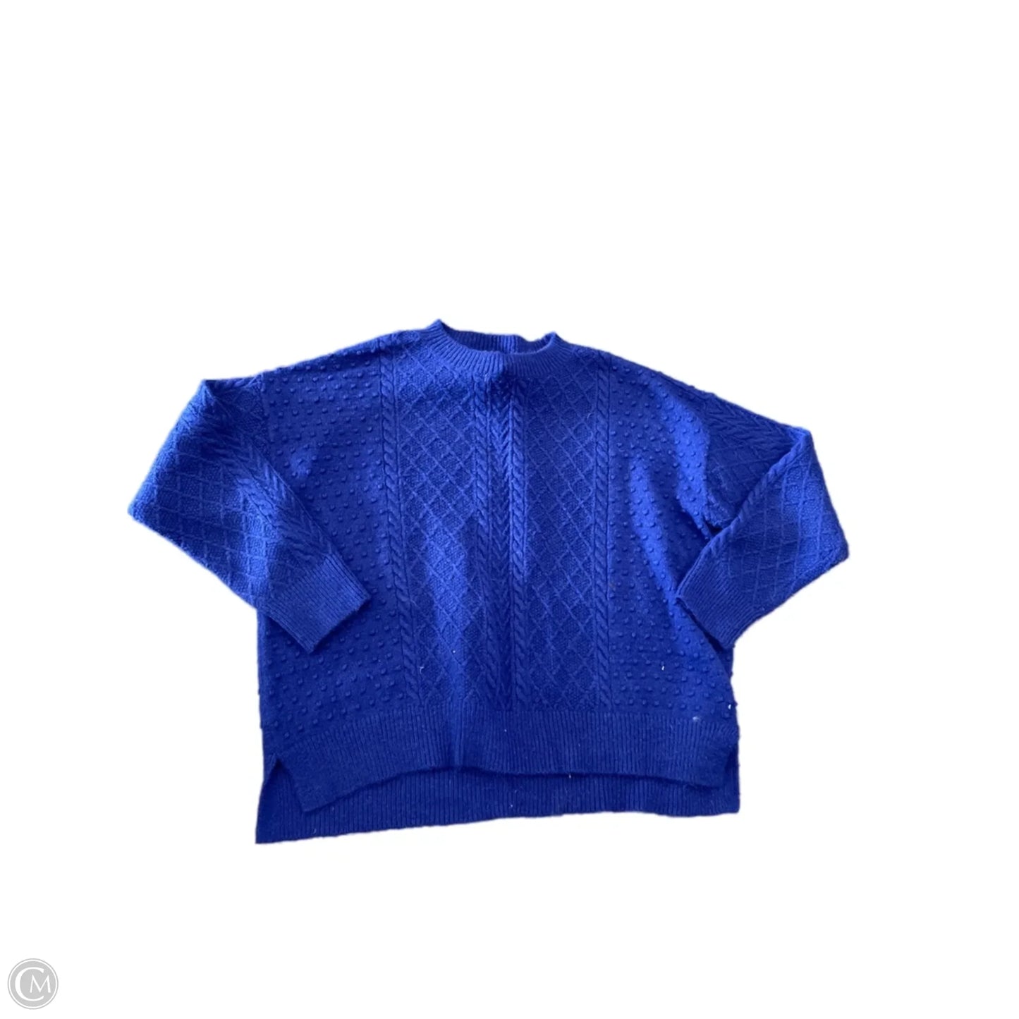 Sweater By Ann Taylor In Purple, Size: Xxl