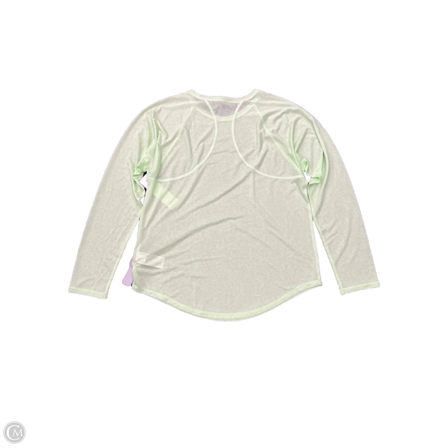 Athletic Top Long Sleeve Crewneck By Athleta In Green, Size: S