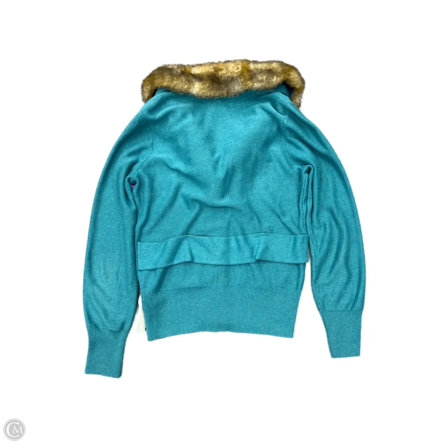 Sweater Cardigan By Cabi In Teal, Size: M