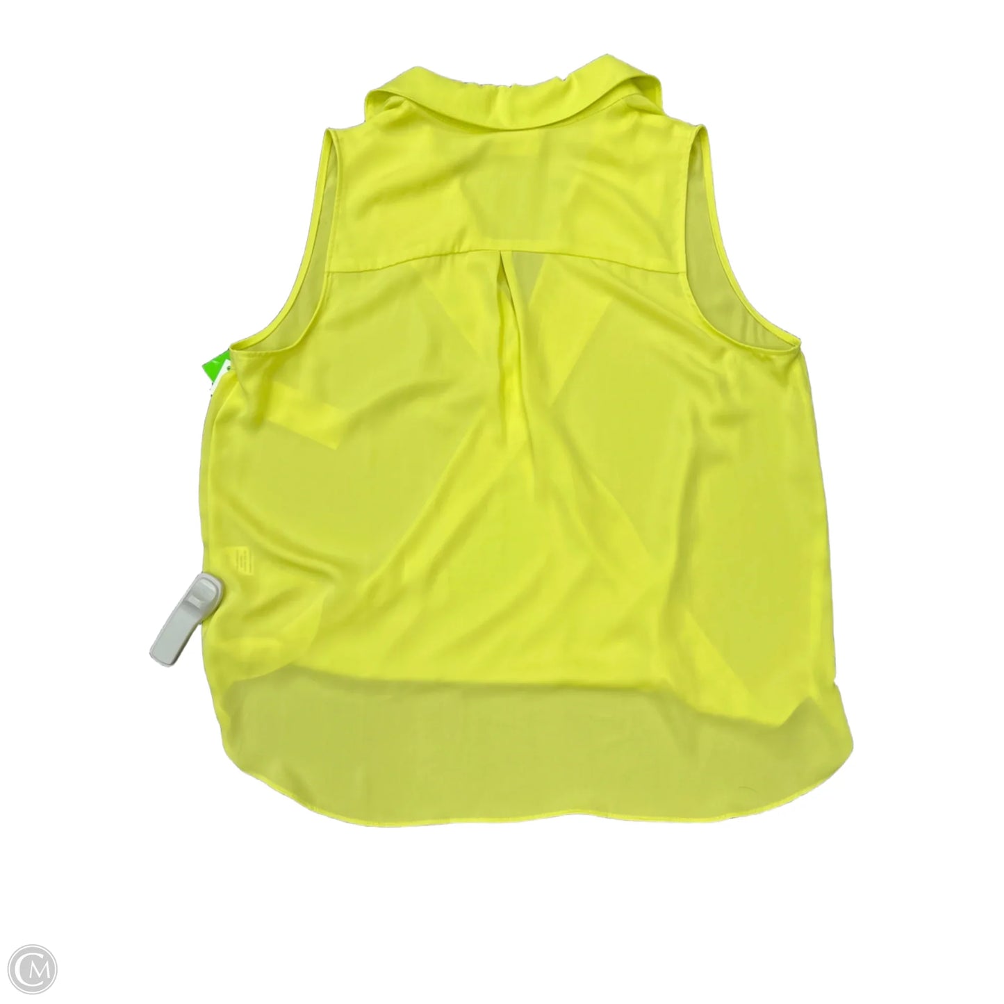 Top Sleeveless By Cmc In Yellow, Size: L