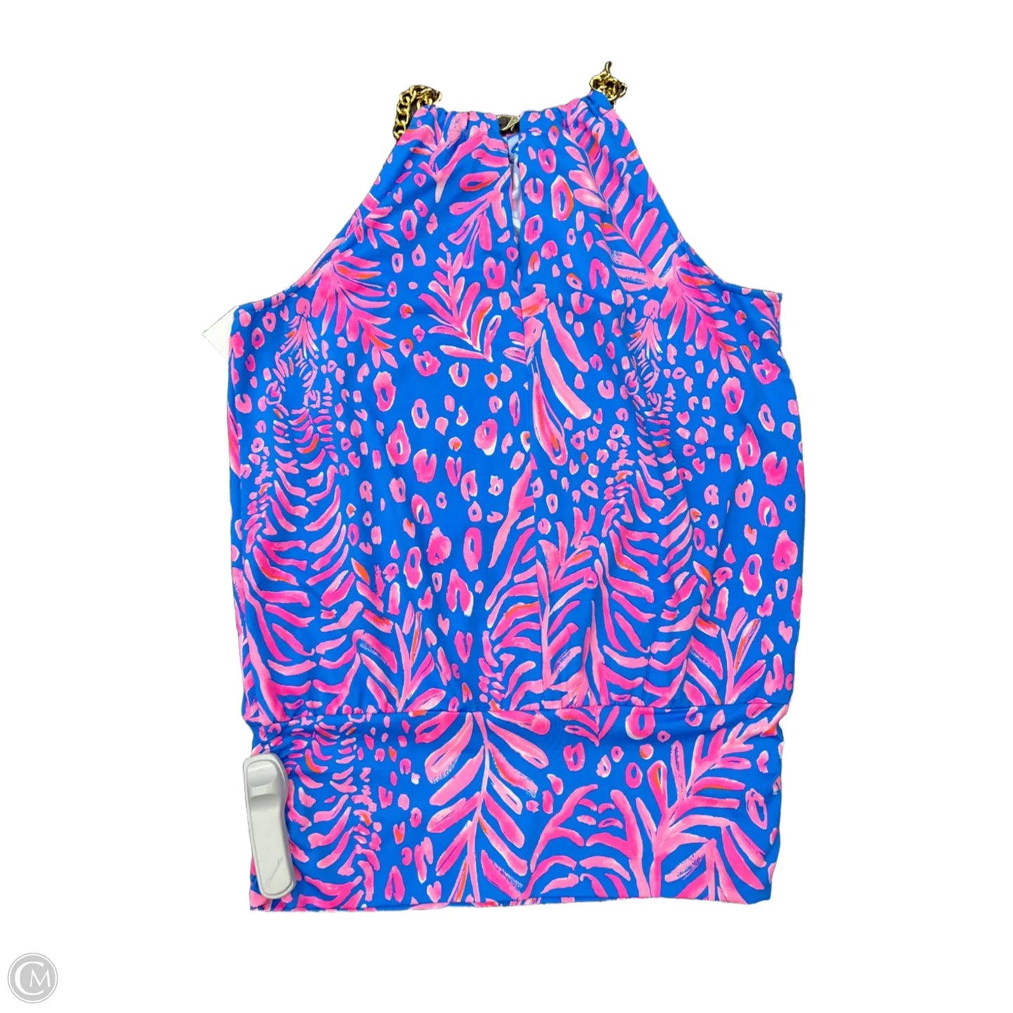 Top Sleeveless Designer By Lilly Pulitzer In Blue & Pink, Size: Xs