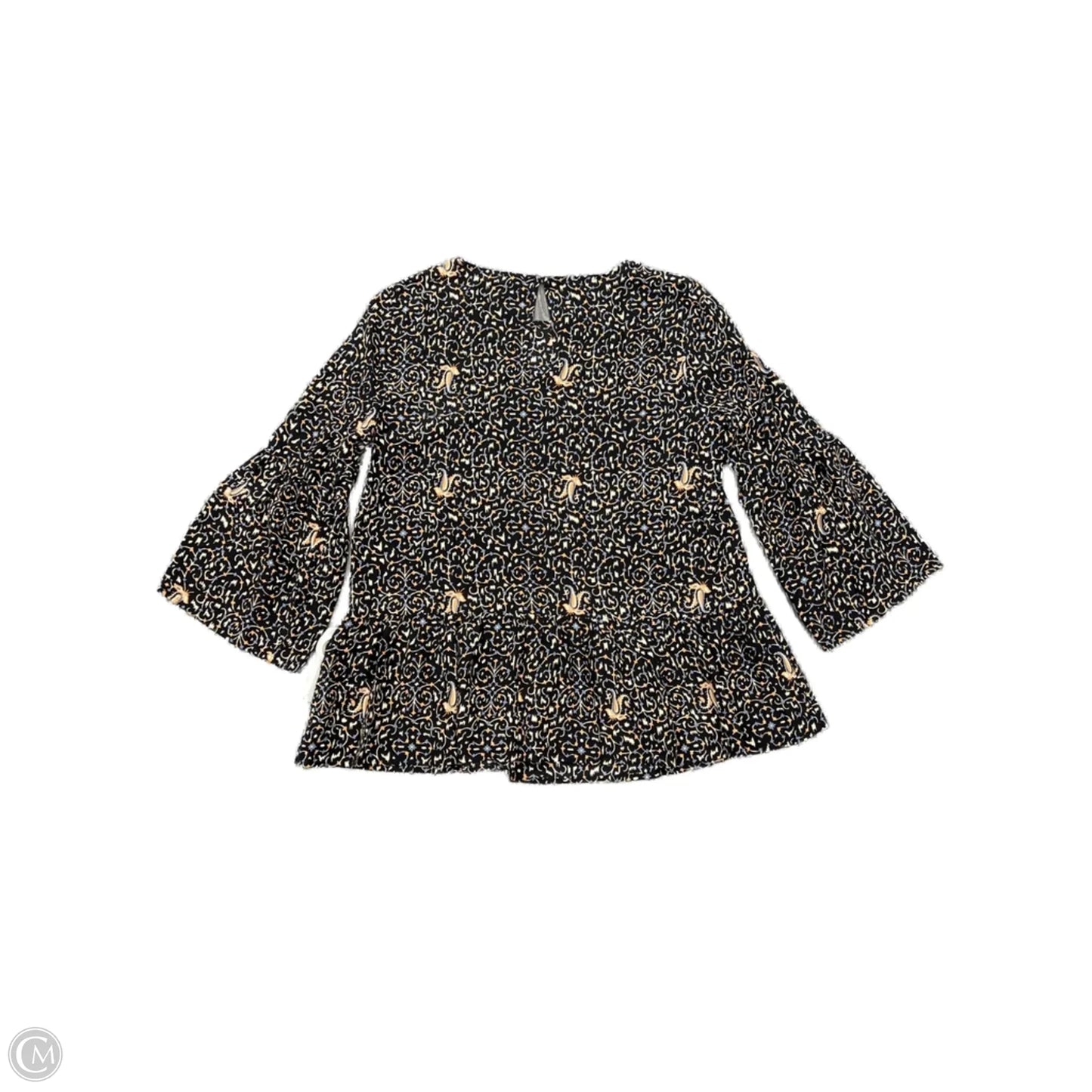 Top Long Sleeve By Madewell In Black, Size: Xs