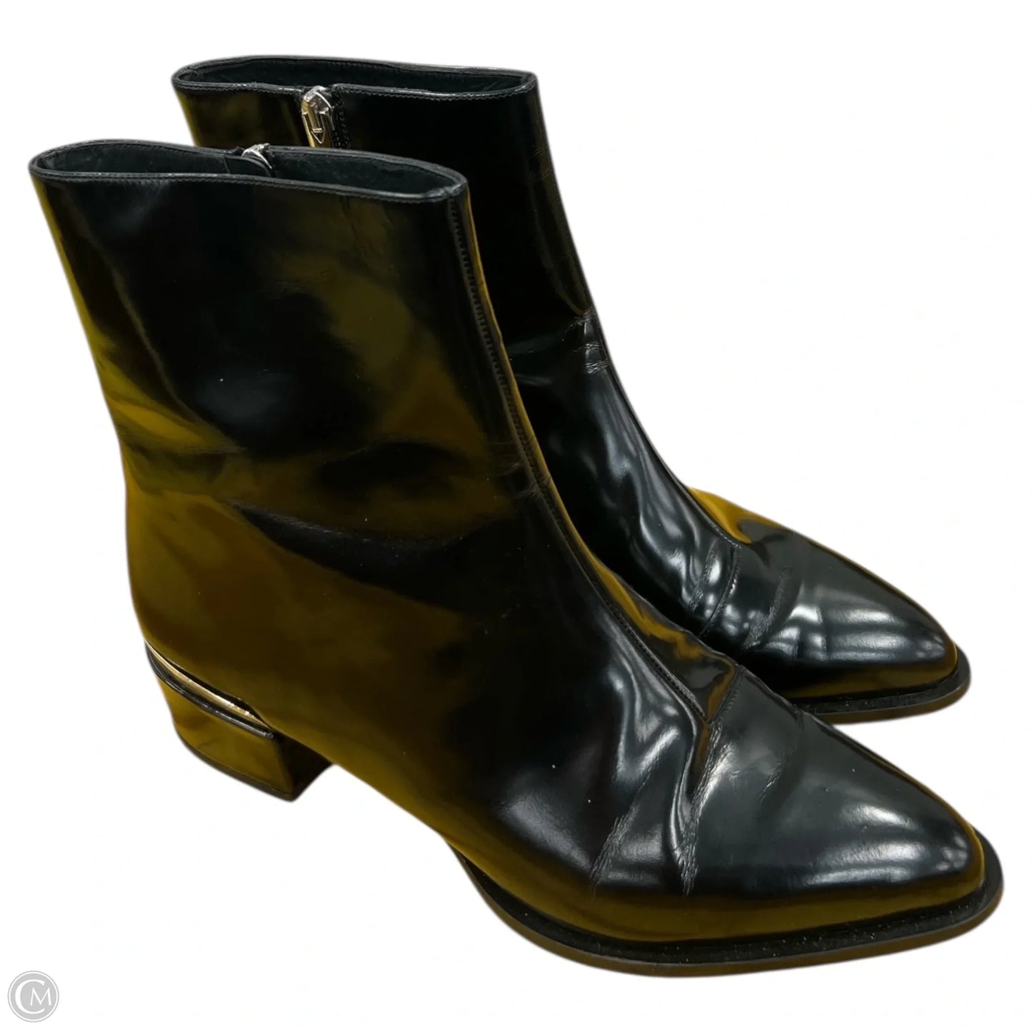 Boots Ankle Flats By Vince In Black, Size: 10