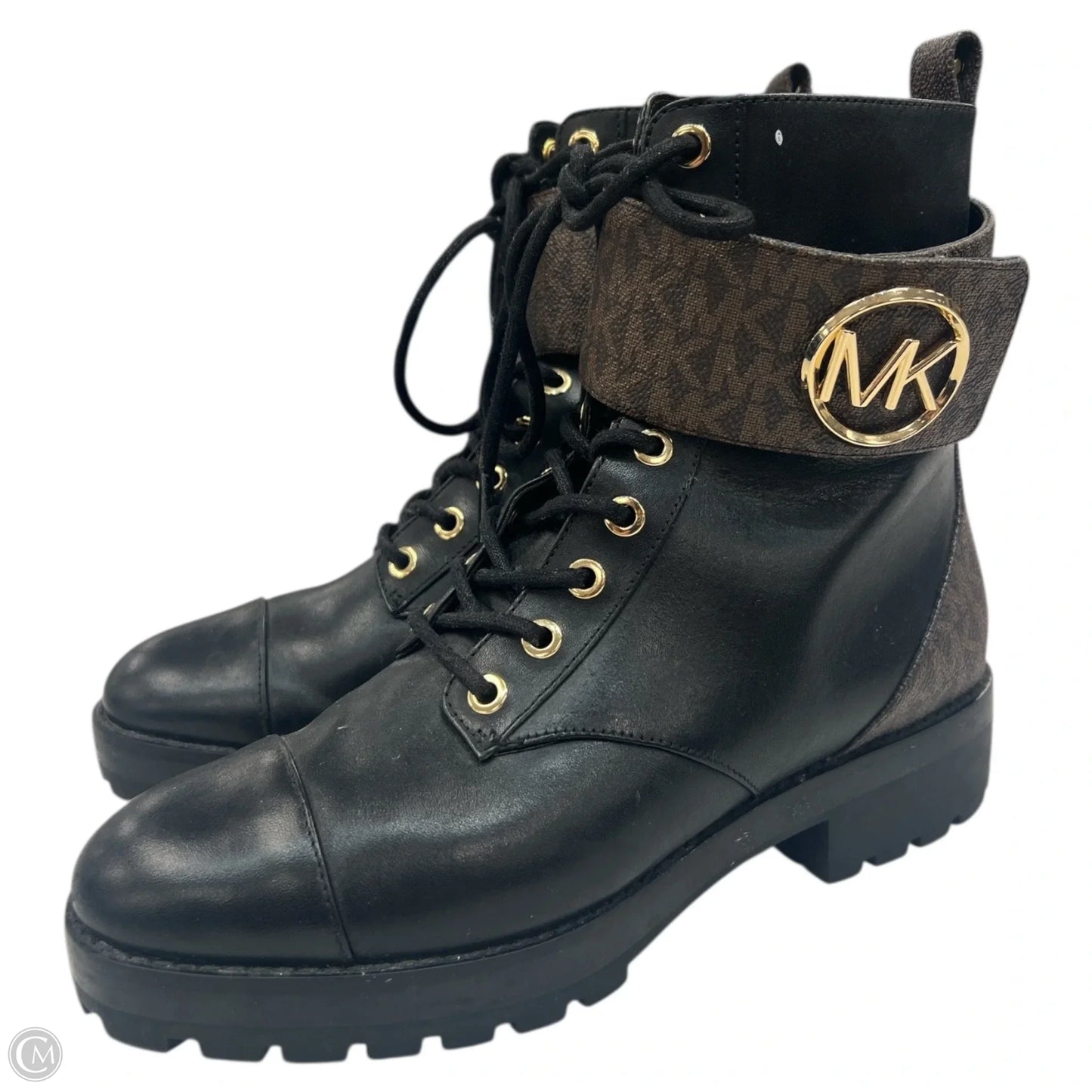 Boots Combat By Michael By Michael Kors In Black & Brown, Size: 7