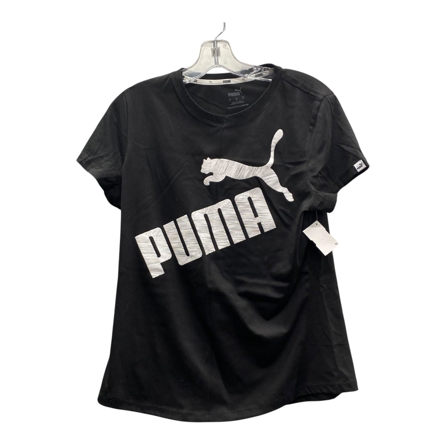 Athletic Top Ss By Puma In Black, Size:L