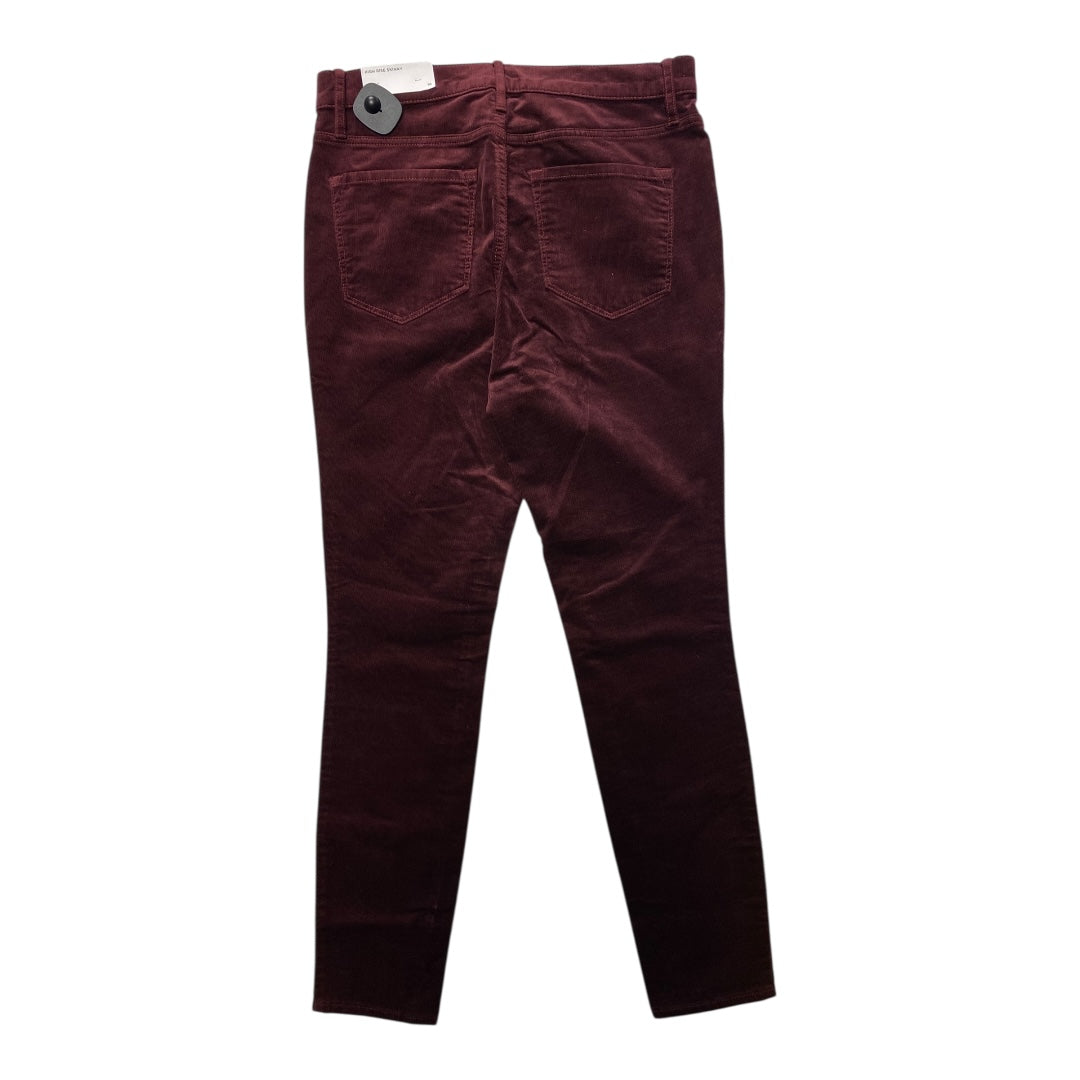 Pants Corduroy By Loft In Maroon, Size:10