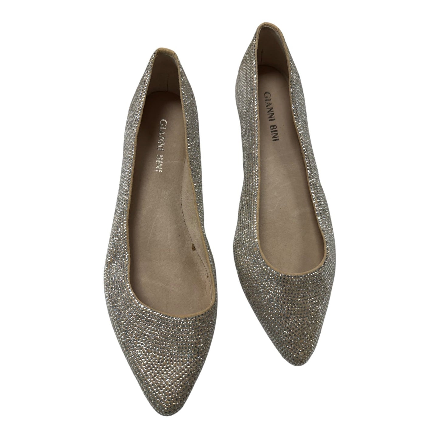 Shoes Flats By Gianni Bini In Silver, Size:6