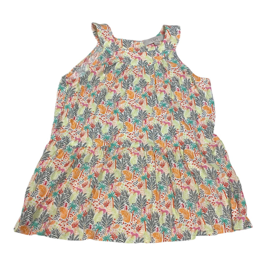 Top Sleeveless By Loft In Multi, Size:Xxs