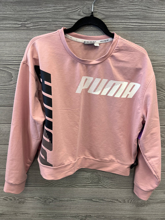 Athletic Top Long Sleeve Crewneck By Puma  Size: M