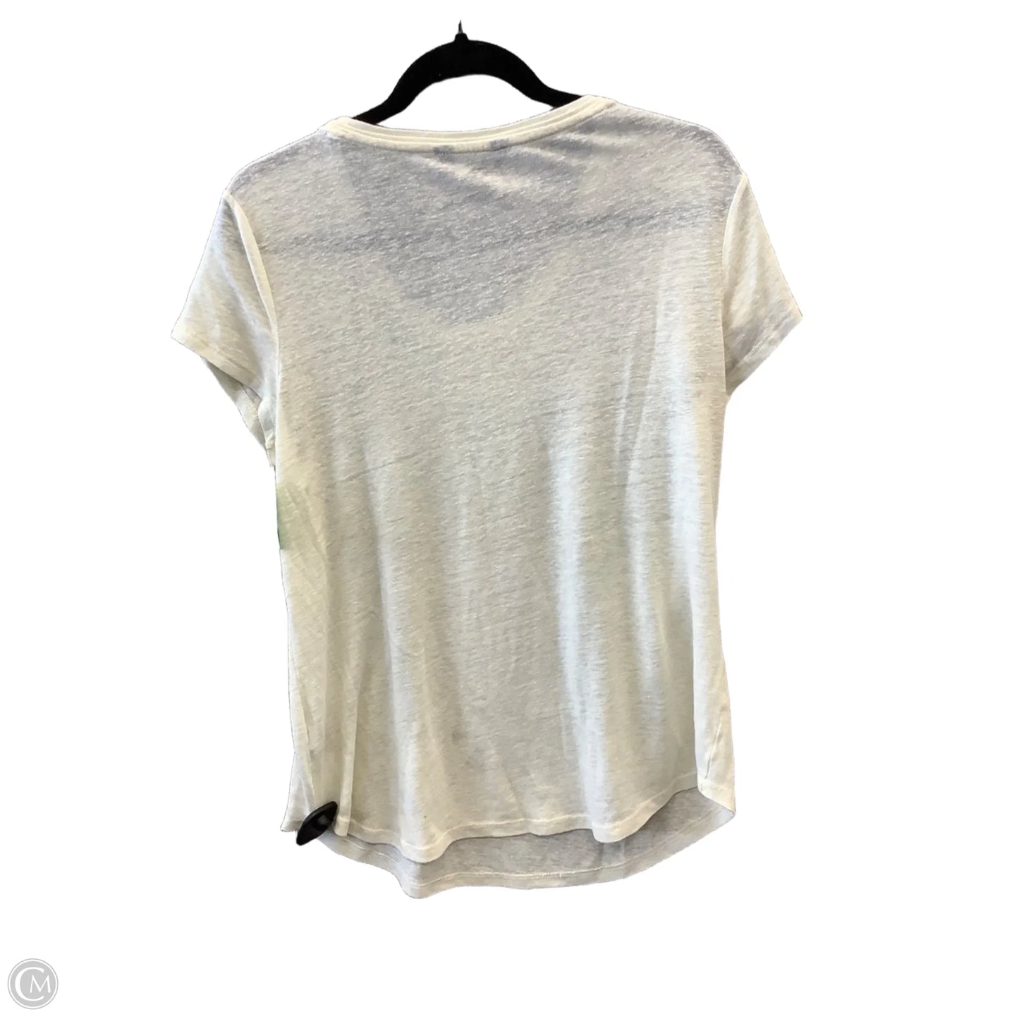 Top Short Sleeve By Simply Vera In Yellow, Size: L