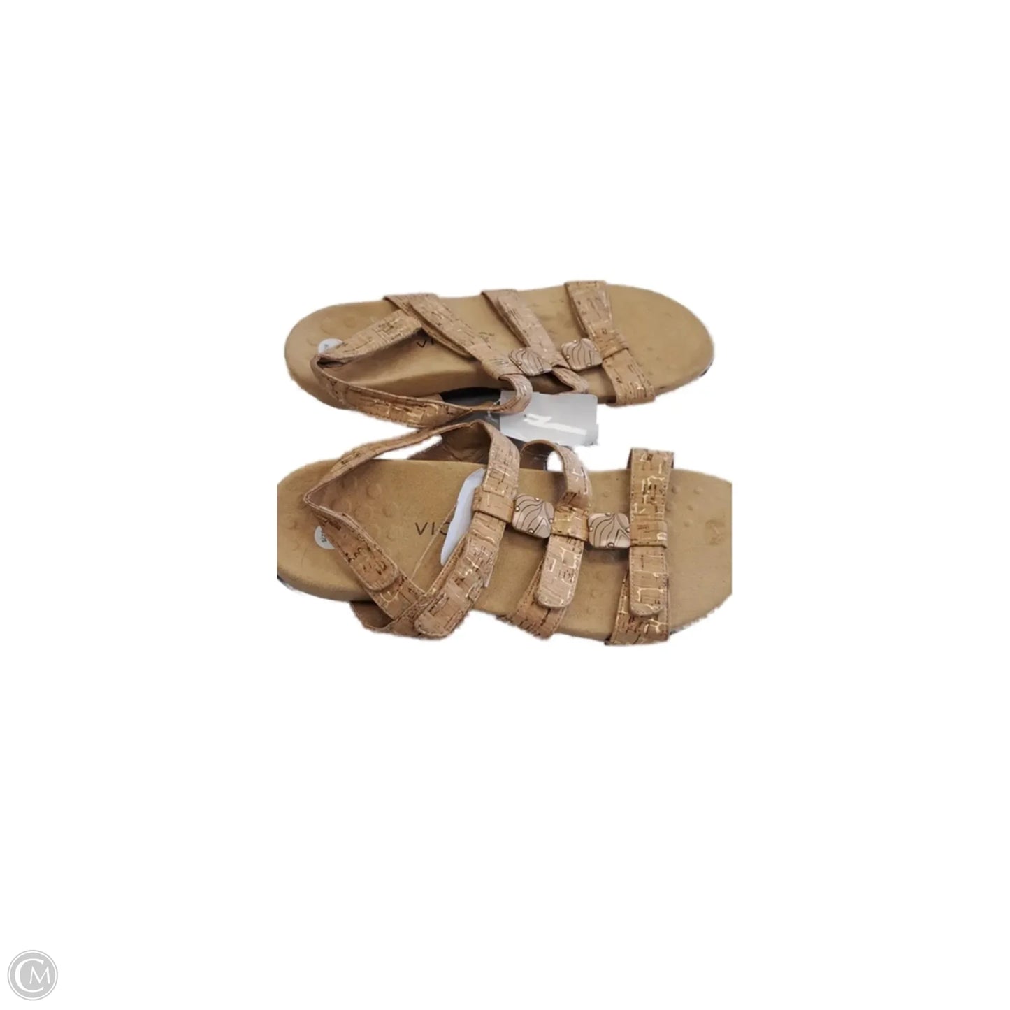 Sandals Flats By Vionic In Brown, Size: 10