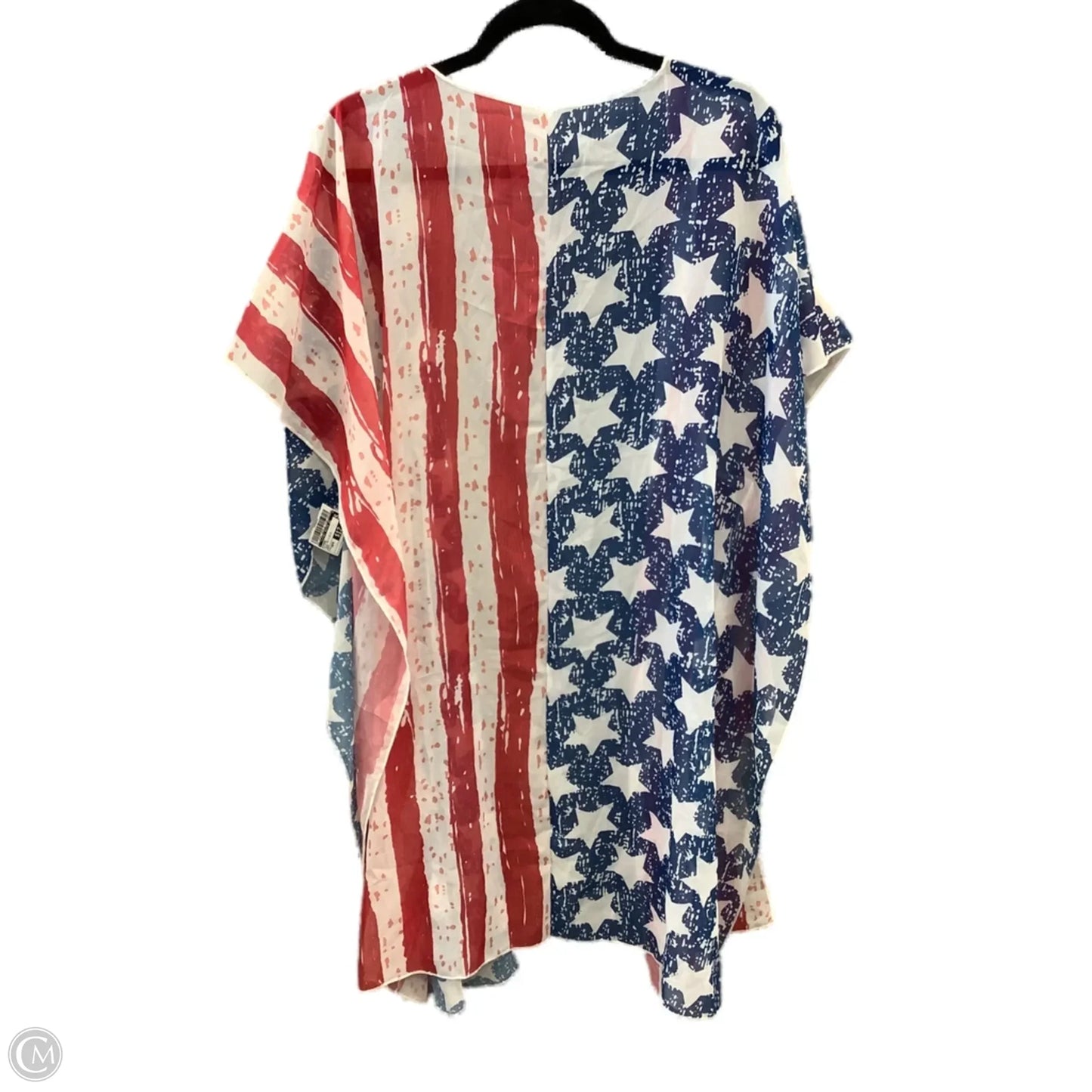 Kimono By Clothes Mentor In Blue Red & White, Size: Osfm