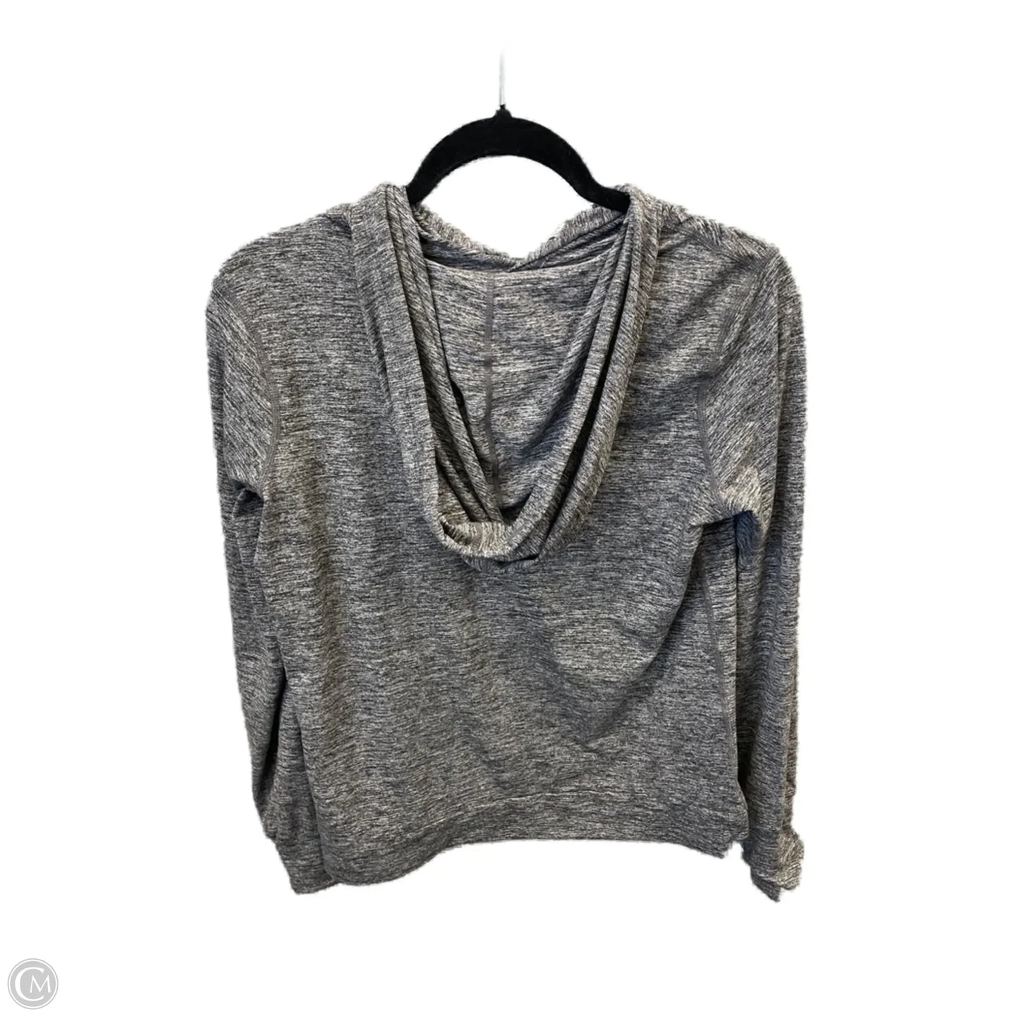 Athletic Top Long Sleeve Hoodie By Members Mark In Grey, Size: S
