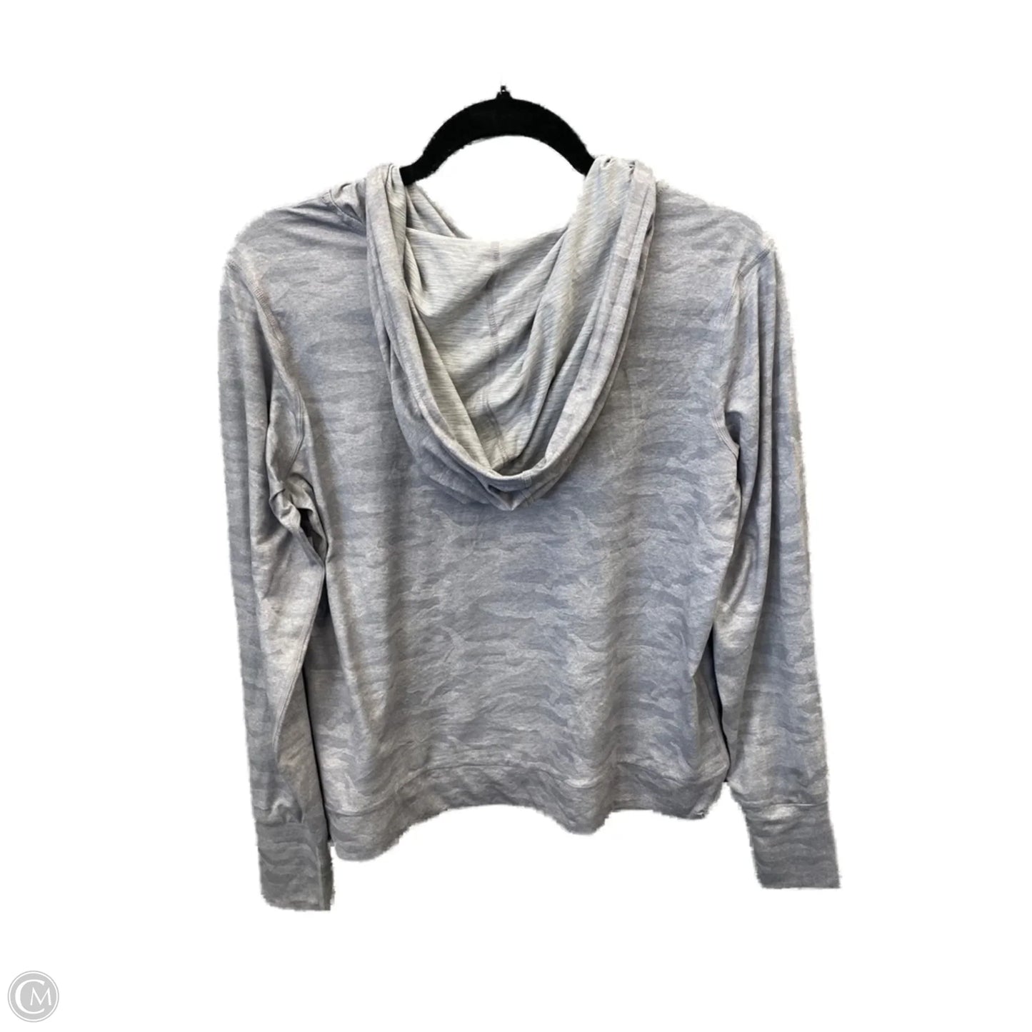 Athletic Top Long Sleeve Hoodie By Members Mark In Grey, Size: S