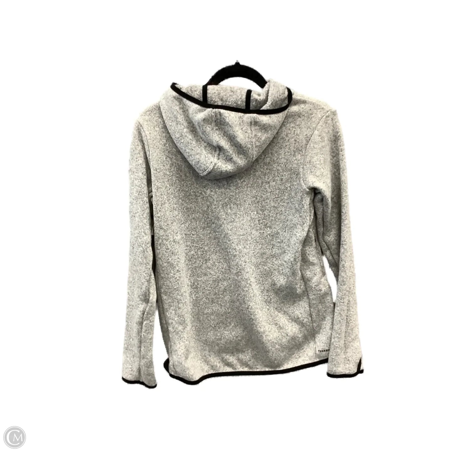 Athletic Sweatshirt Hoodie By Nike Apparel In Grey, Size: L