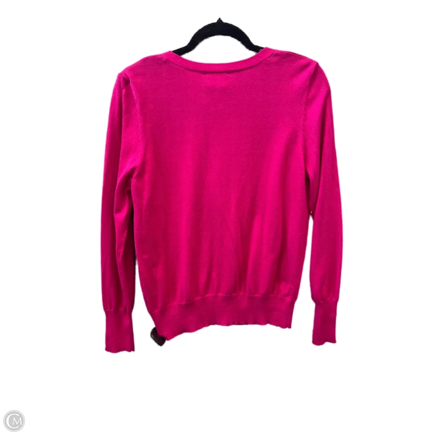 Sweater Cardigan By Worthington In Pink, Size: L