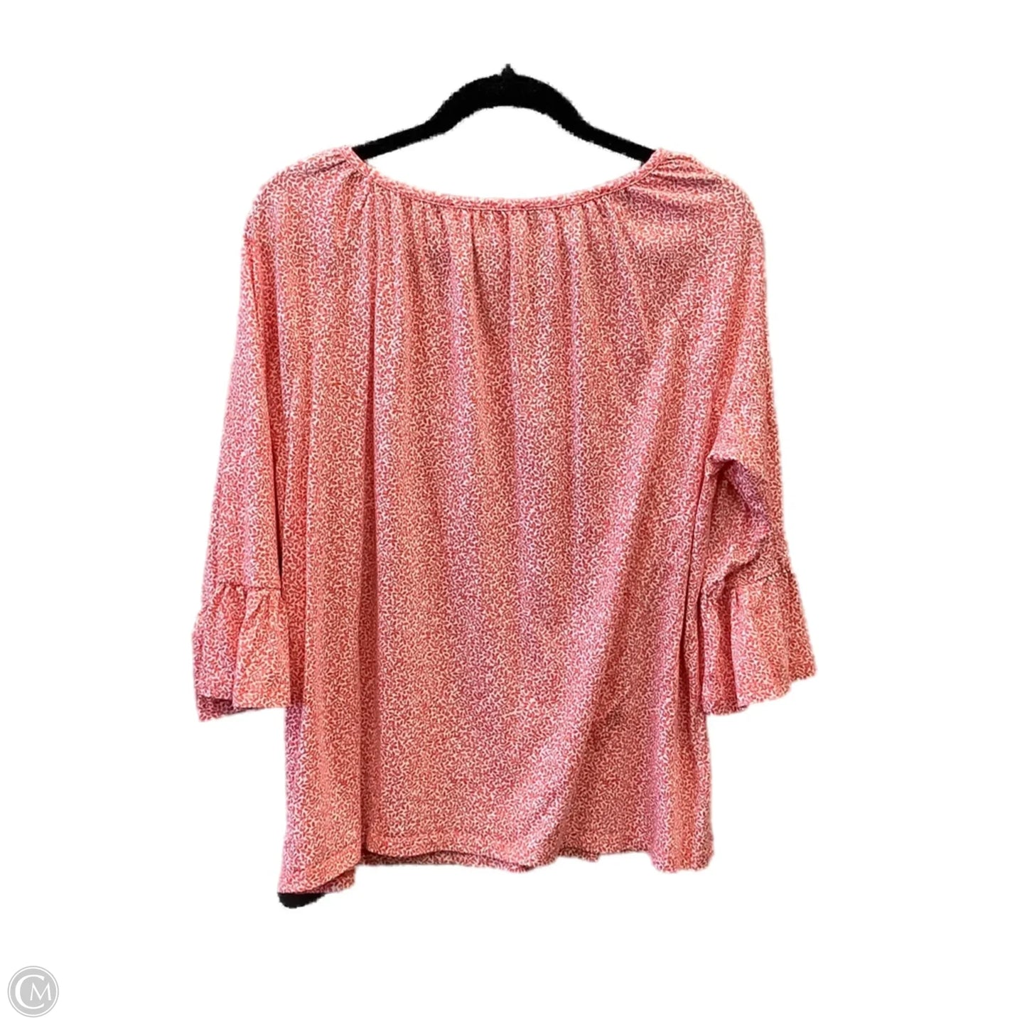 Top 3/4 Sleeve By Michael By Michael Kors In Orange, Size: Xl