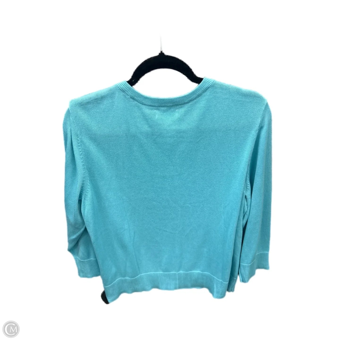 Sweater Cardigan By Croft And Barrow In Blue, Size: Xlp