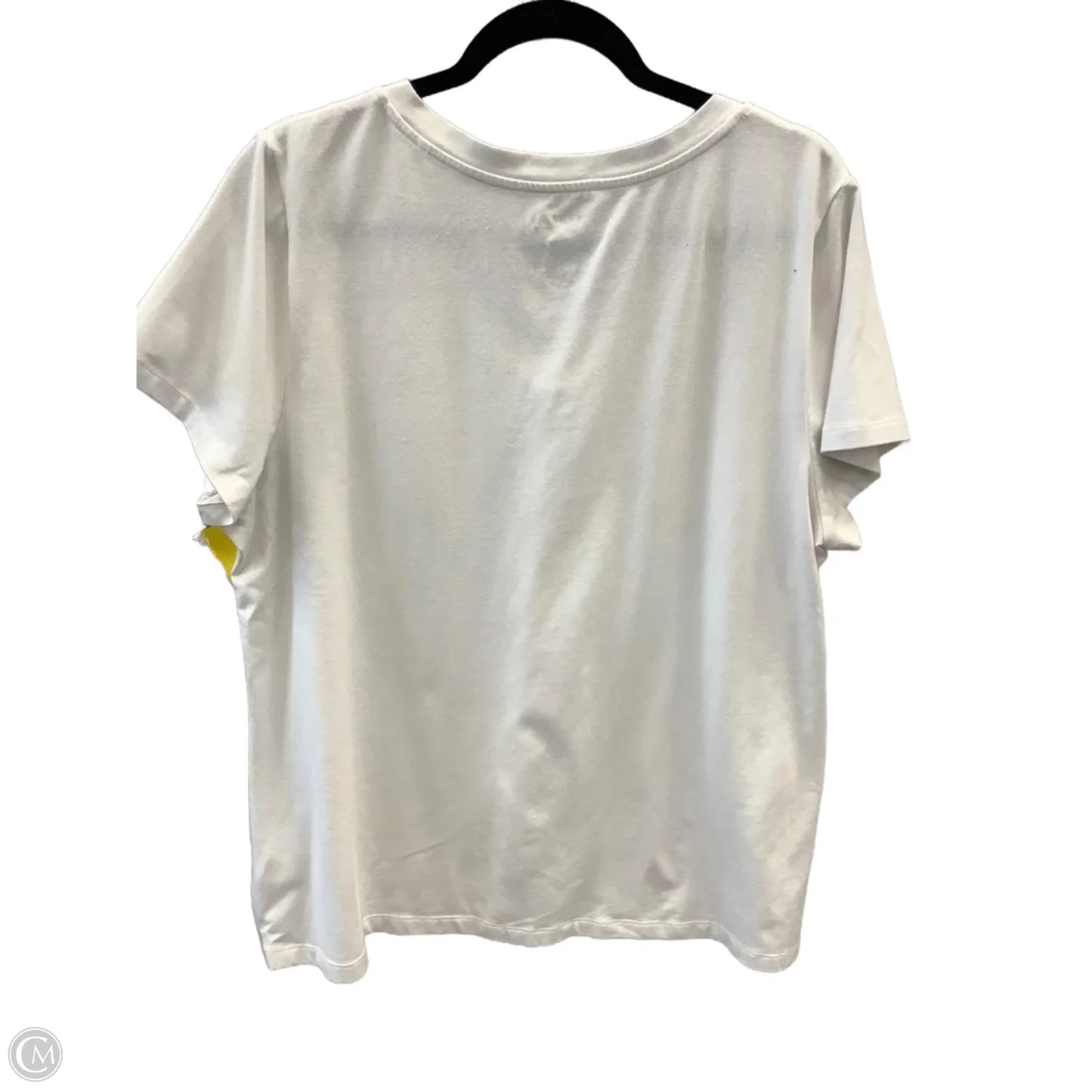 Top Short Sleeve Basic By Sonoma In White, Size: 1x