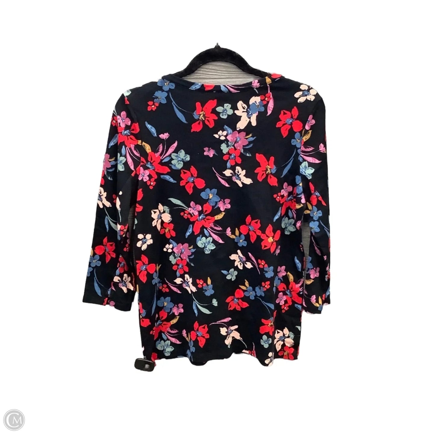 Top 3/4 Sleeve By Style And Company In Black, Size: M