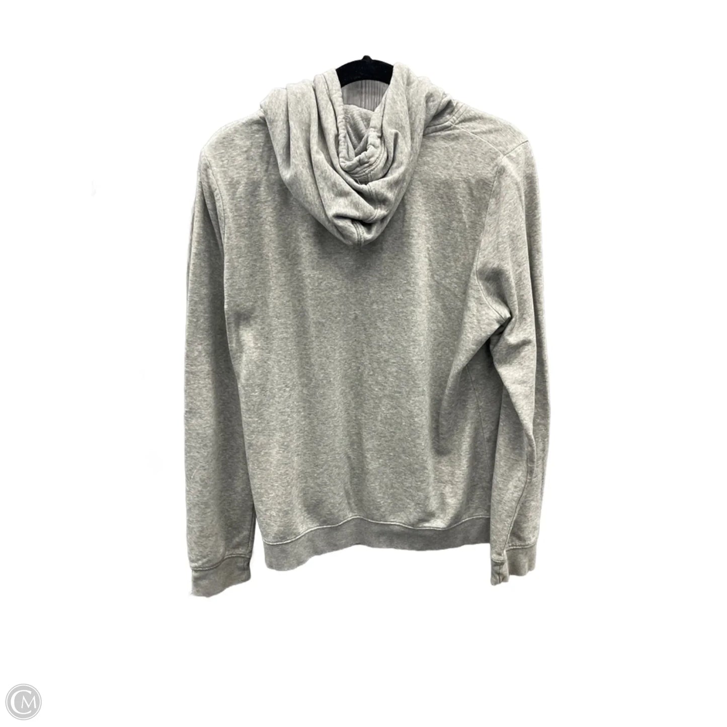 Athletic Sweatshirt Hoodie By Nike Apparel In Grey, Size: L