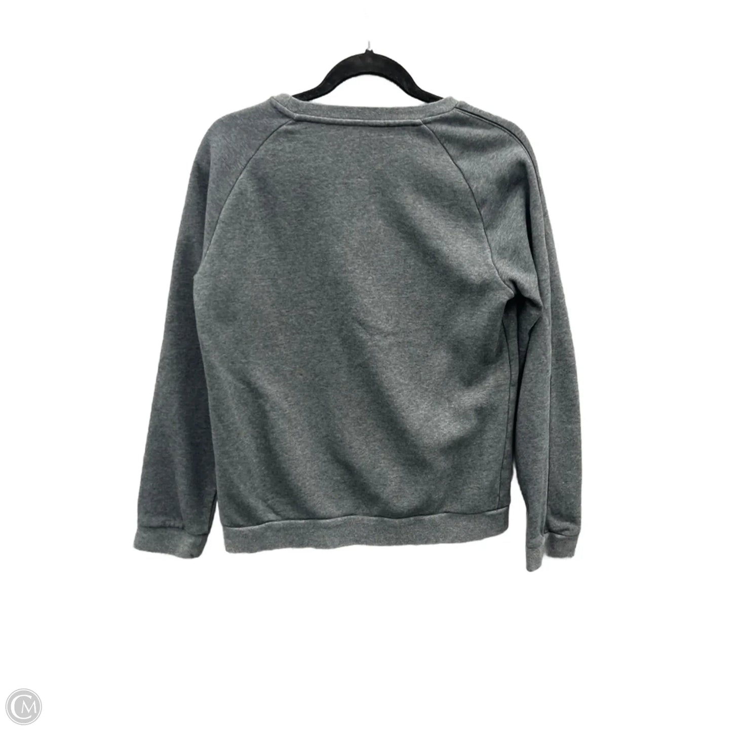 Athletic Sweatshirt Crewneck By Adidas In Grey, Size: M