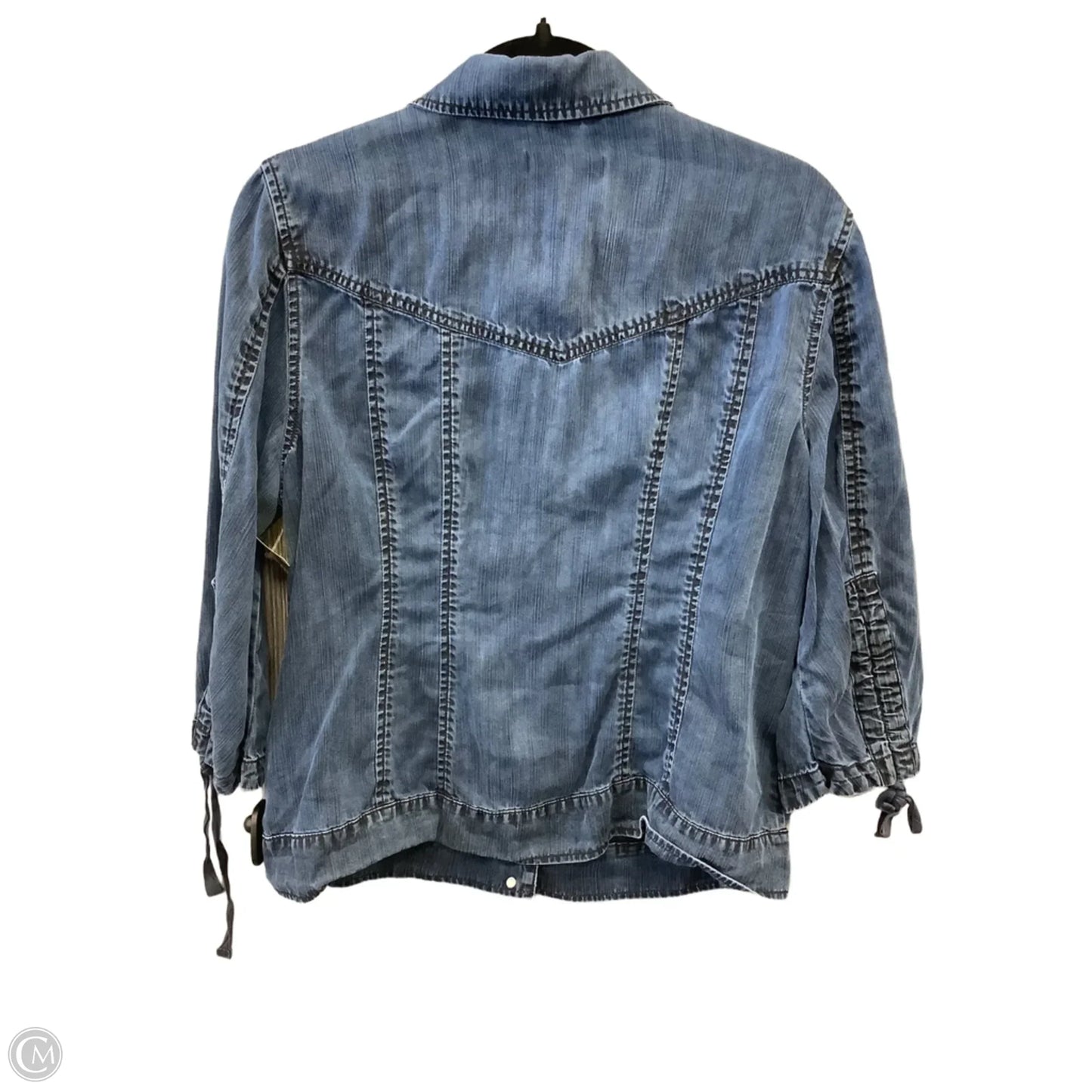 Jacket Denim By Coldwater Creek In Blue Denim, Size: L