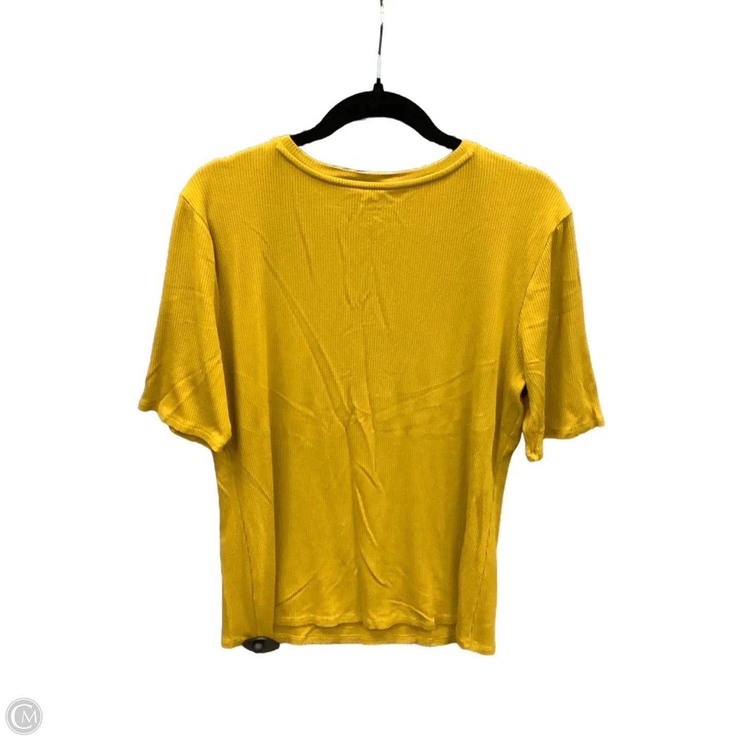 Top Short Sleeve By Nine West Apparel In Yellow, Size: Xl