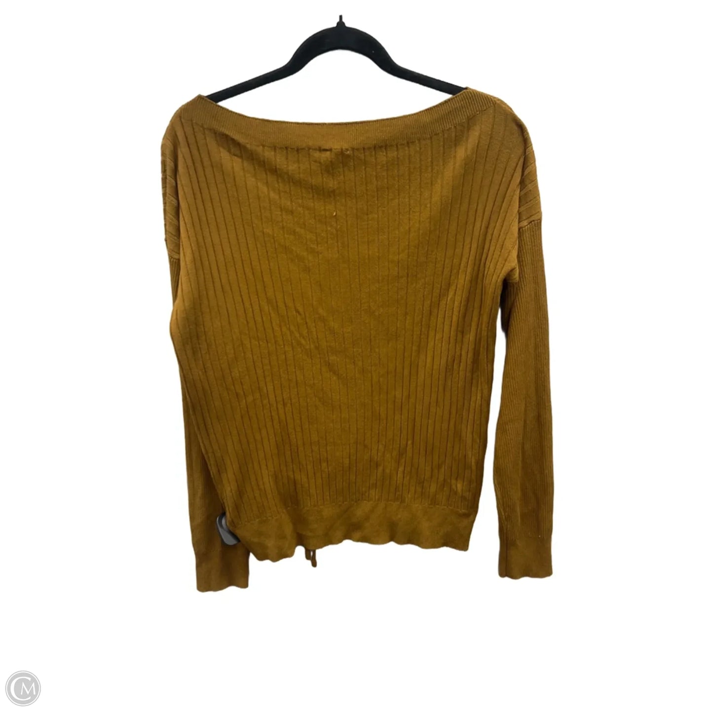 Top Long Sleeve By Hem & Thread In Brown, Size: L