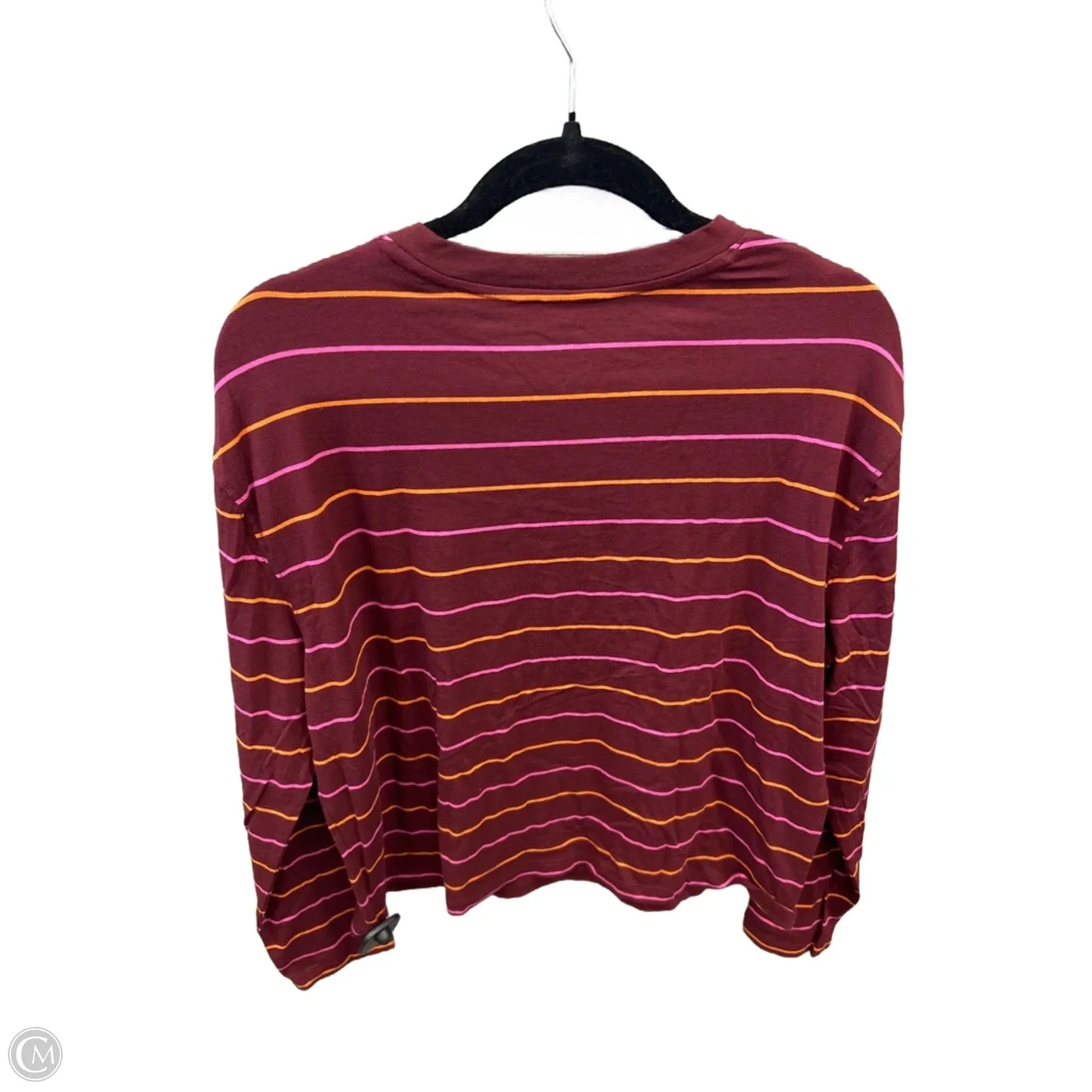 Top Long Sleeve By A New Day In Maroon, Size: L