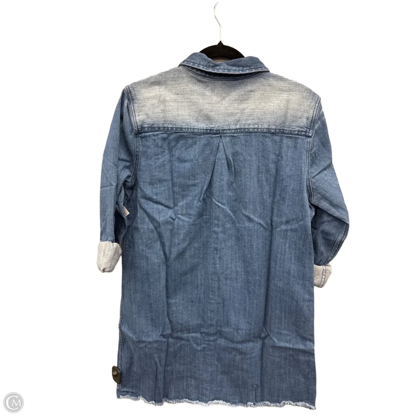 Dress Casual Short By Natural Reflections In Blue Denim, Size: L