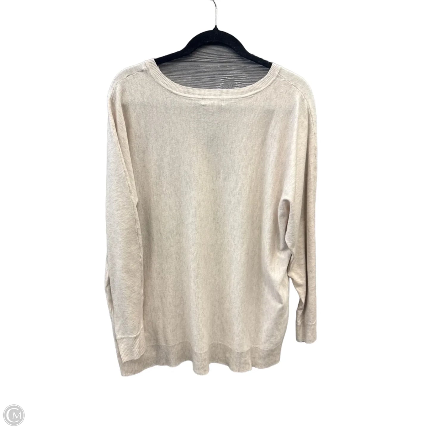 Top Long Sleeve By Kathy Ireland In Beige, Size: 2x