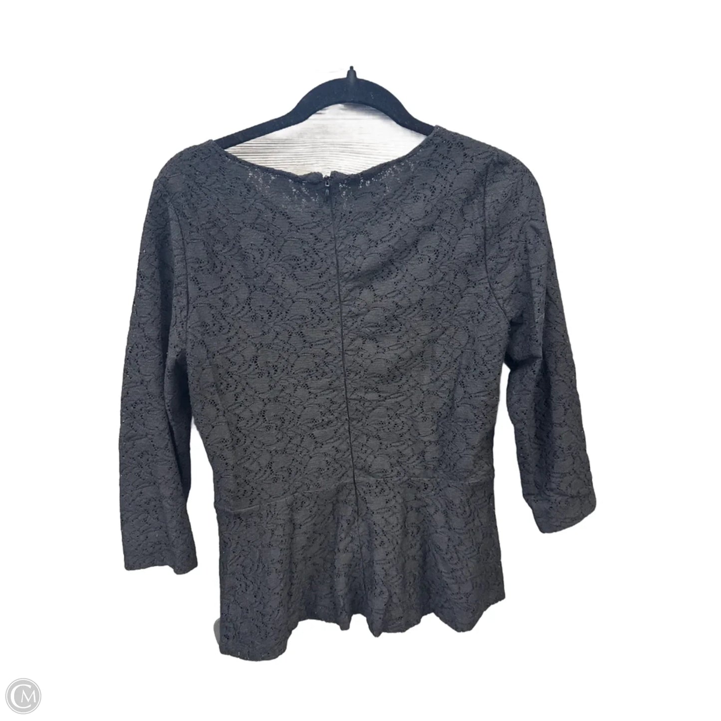 Blouse Long Sleeve By Talbots In Black, Size: M