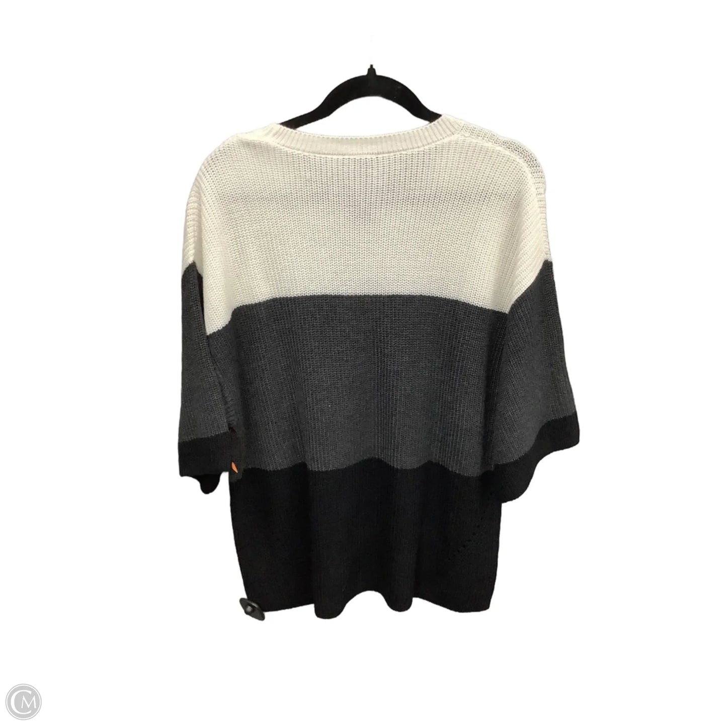 Sweater By Matty M In Black & White, Size: Xl