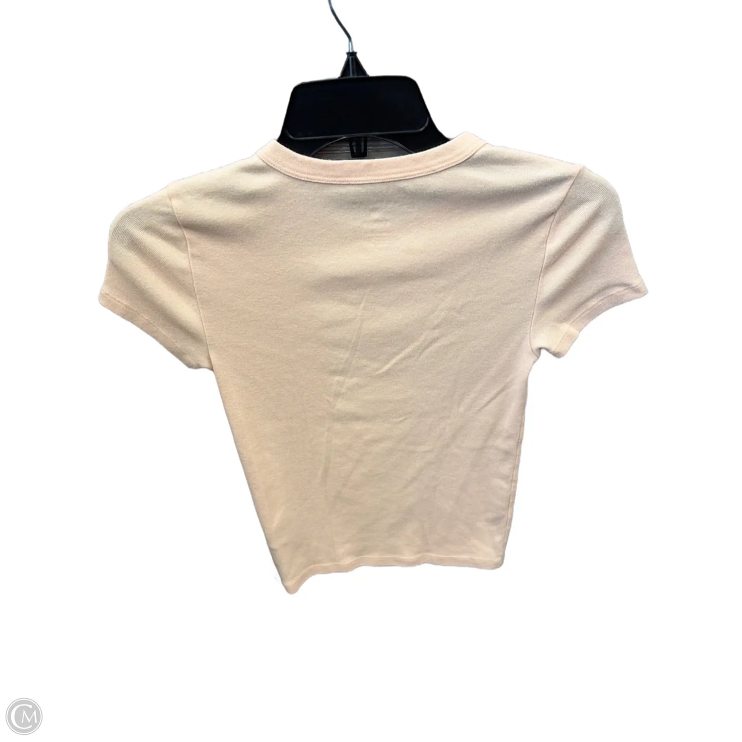 Top Short Sleeve Basic By American Eagle In Orange, Size: Xs