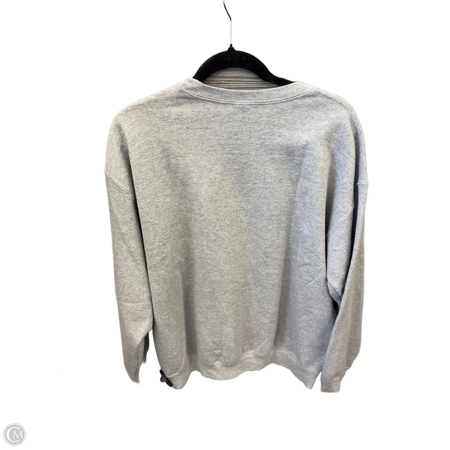 Sweatshirt Crewneck By Gildan In Grey, Size: L