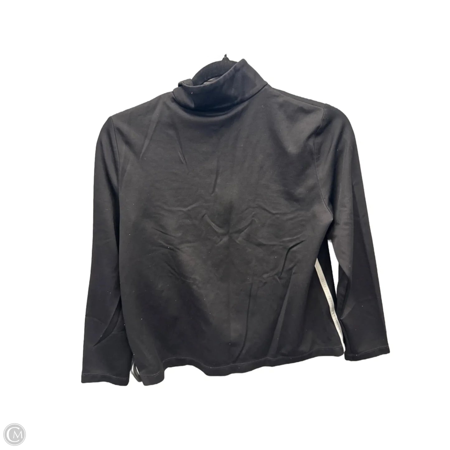 Athletic Top Long Sleeve Collar By Lands End In Black, Size: S