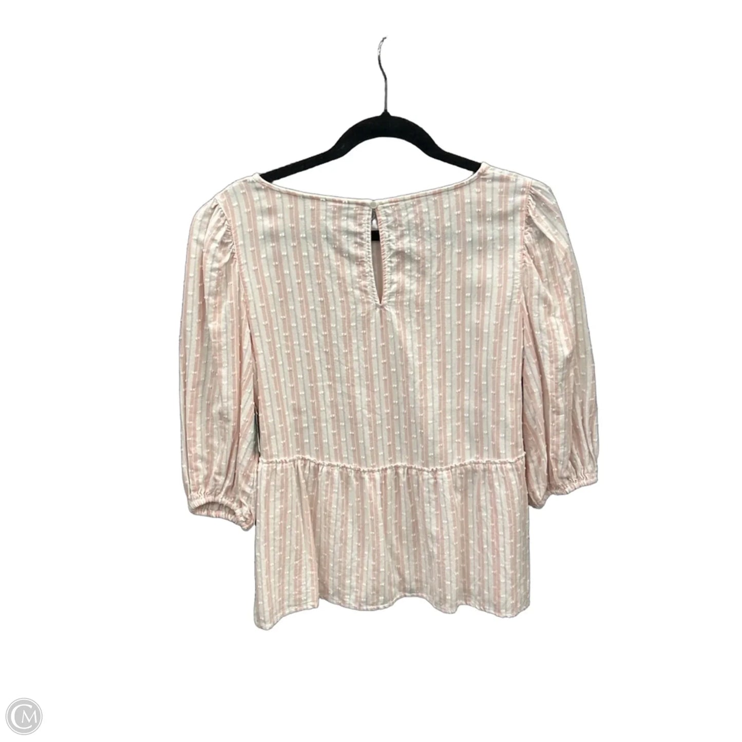 Top 3/4 Sleeve By Time And Tru In Pink, Size: M