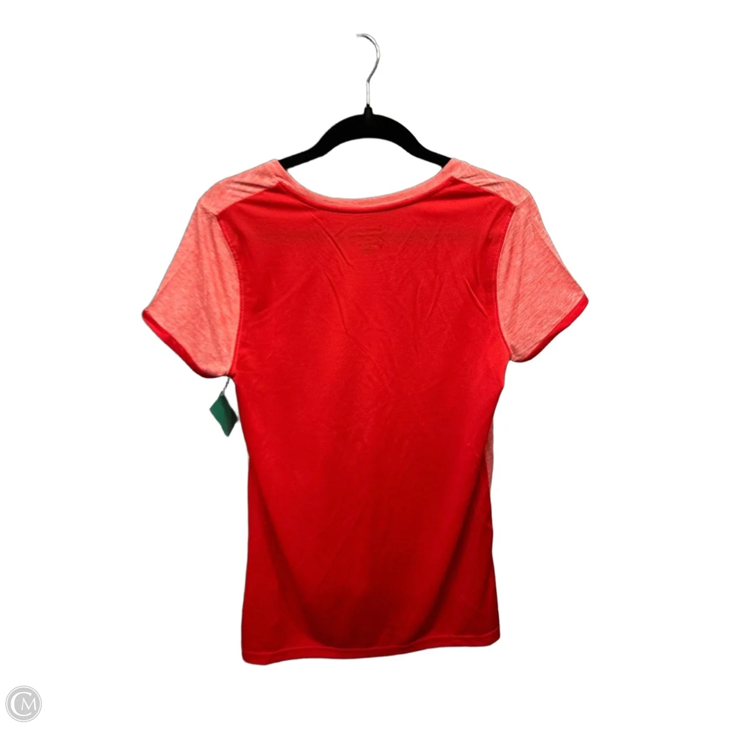 Athletic Top Short Sleeve By Champion In Red, Size: M