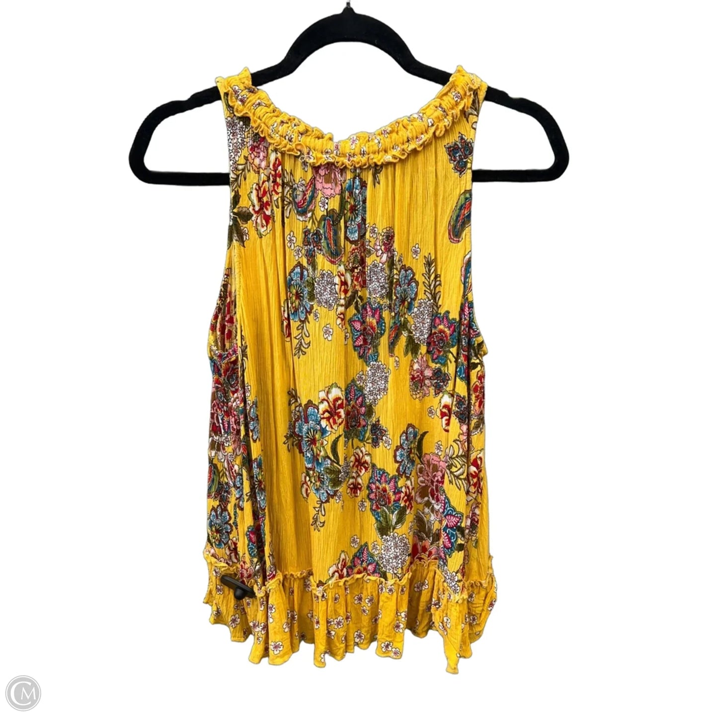 Top Sleeveless By Bila In Yellow, Size: L