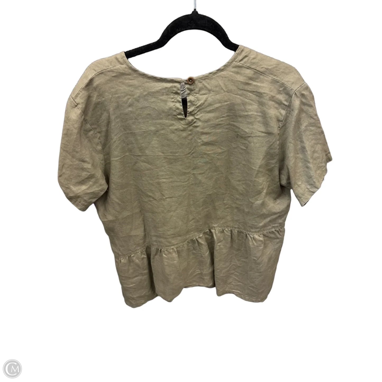 Top Short Sleeve By Cme In Green, Size: L