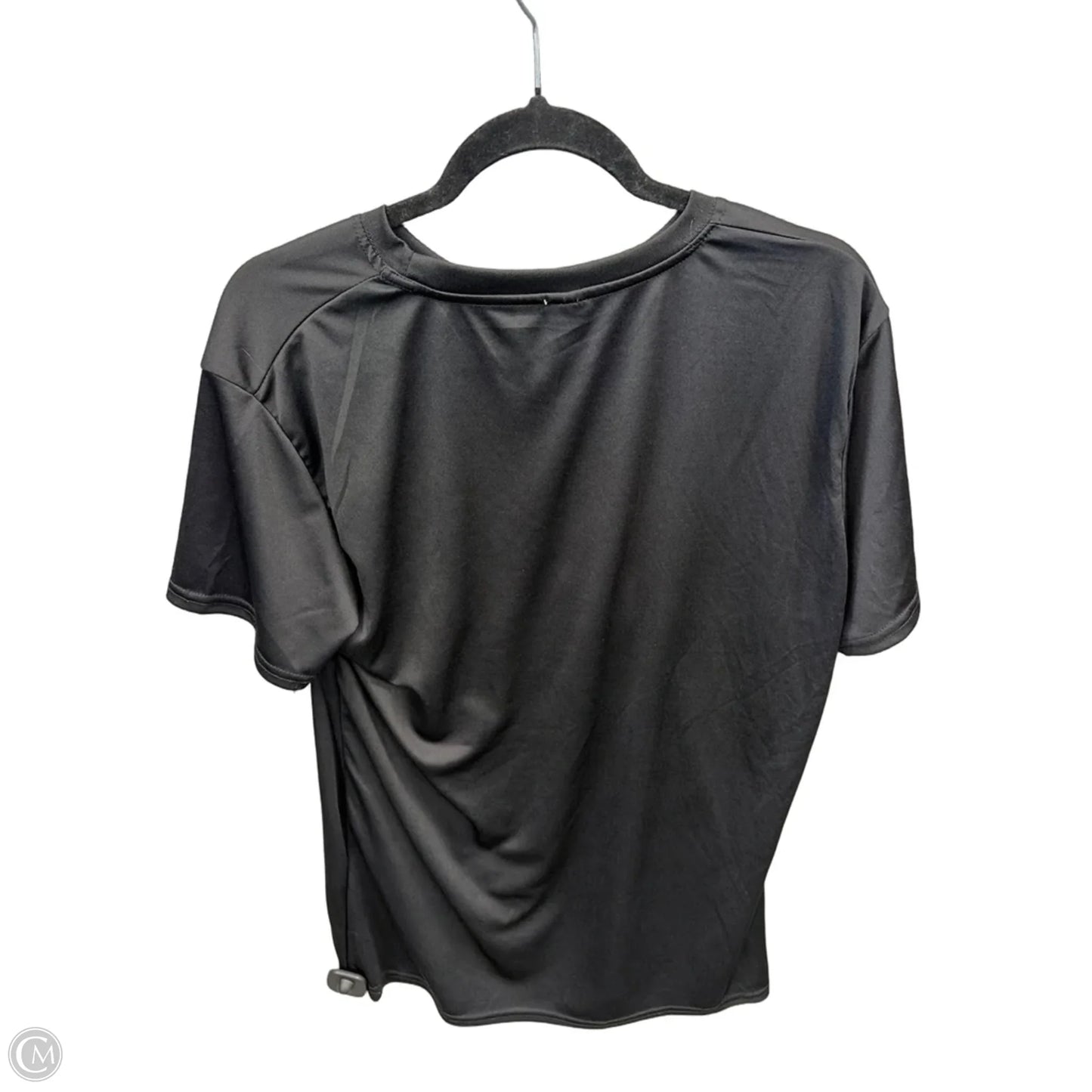 Top Short Sleeve By Cme In Black, Size: L