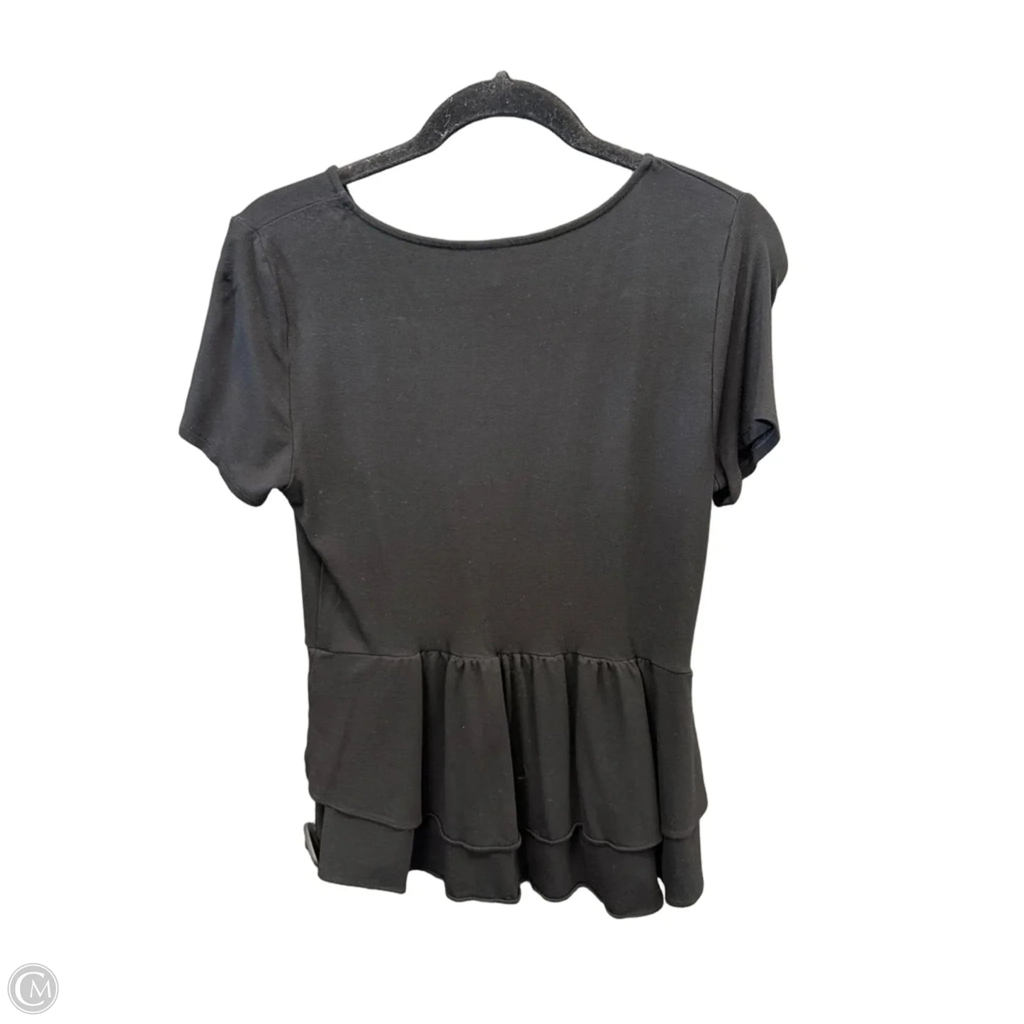 Top Short Sleeve By Elle In Black, Size: S