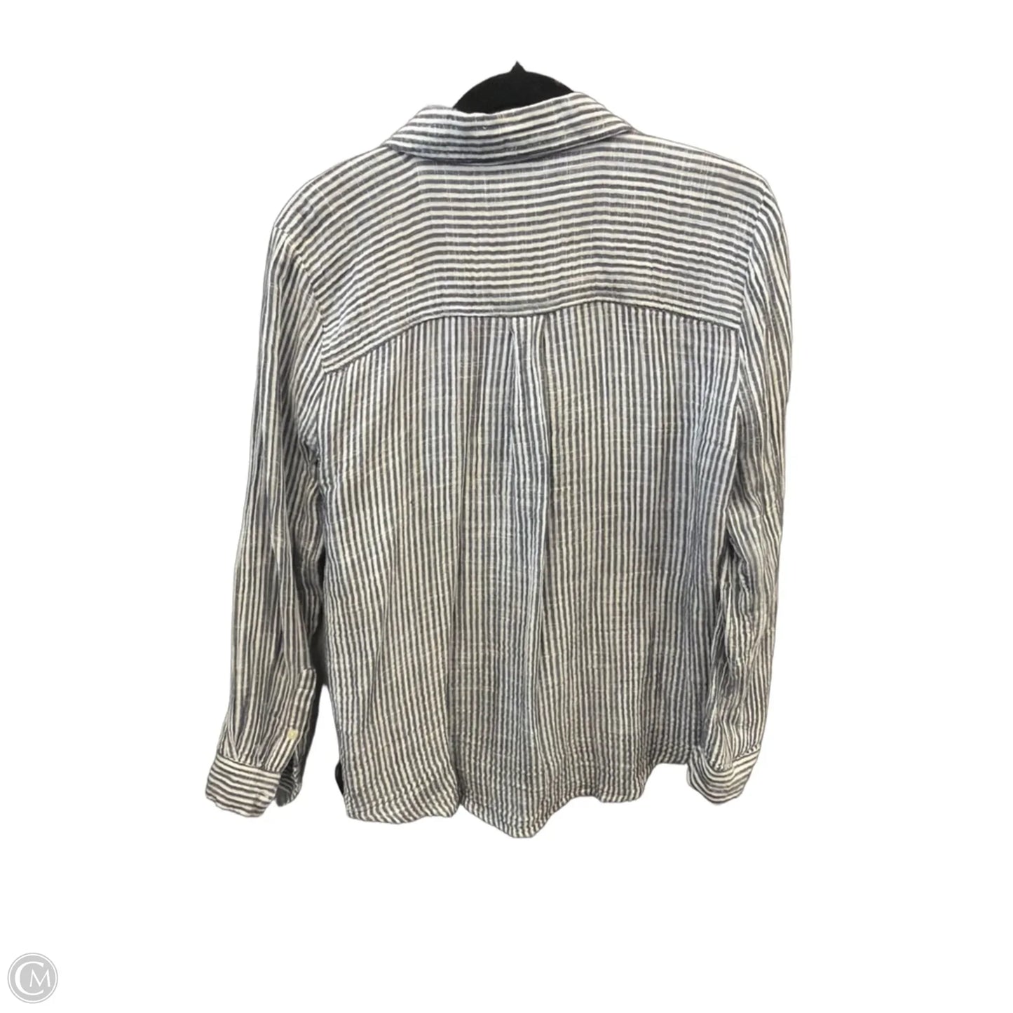 Top Long Sleeve By Style And Company In Striped Pattern, Size: L