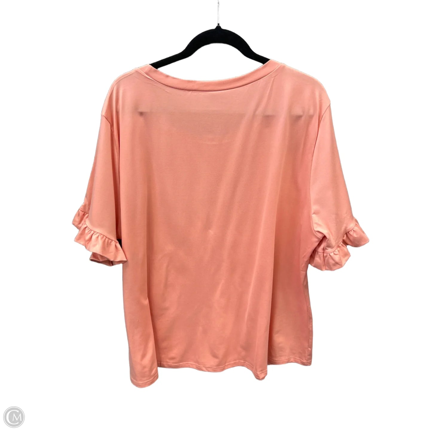 Top Short Sleeve By Clothes Mentor In Pink, Size: 3x